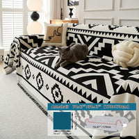 Boho-Chic All-Season Sofa Cover | Light Gray & Pet Proof Couch Cover