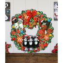 Cat Lovers Christmas Holiday Wreath