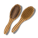 Dual-Sided Natural Wood Dog Brush