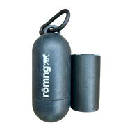 bamboo poop bag dispenser + compostable roll by rōmng
