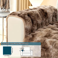 Luxurious Gradient Velvet Sofa Cover