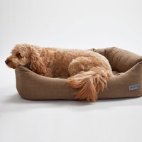 Warby Beige Napper Dog Bed by Jax & Bones
