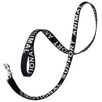 Reflective Nylon Dog Leash: ESA, Service Dog, Adopt Me, Do Not Pet, Therapy Dog