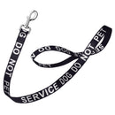 Reflective Nylon Dog Leash: ESA, Service Dog, Adopt Me, Do Not Pet, Therapy Dog