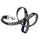 Reflective Nylon Dog Leash: ESA, Service Dog, Adopt Me, Do Not Pet, Therapy Dog