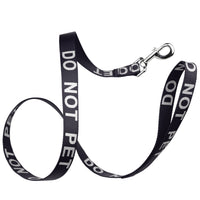 Reflective Nylon Dog Leash: ESA, Service Dog, Adopt Me, Do Not Pet, Therapy Dog