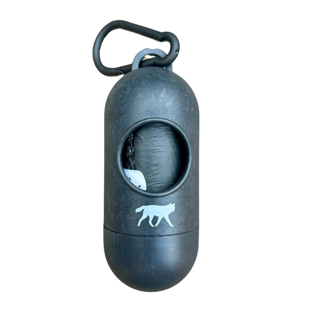 compostable plant-based dog poop bags + bamboo dispenser by rōmng