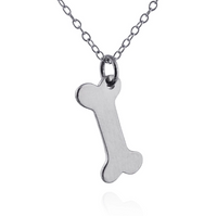 Sterling Silver Dog Bone Necklace
