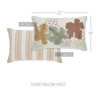 Bountiful Leaves Autumn Throw Pillow