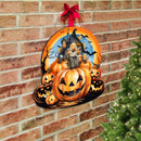 Haunted House & Jack 'o Lantern Front Door Art