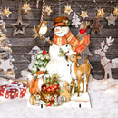 Storybook Snowman & Wildlife Friends Outdoor Decor