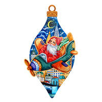 Santa & Airplane Sleigh Door Hanger Decor