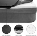 Orthopedic Dog Bed Sofa with Bolster Washable Cover Waterproof Liner