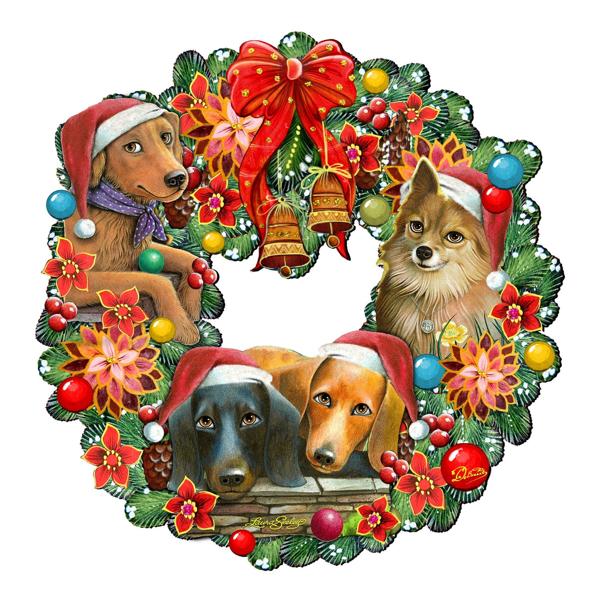 Dog Lovers Christmas Wreath