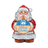 Traditional Merry Christmas Santa Claus Door Hanger