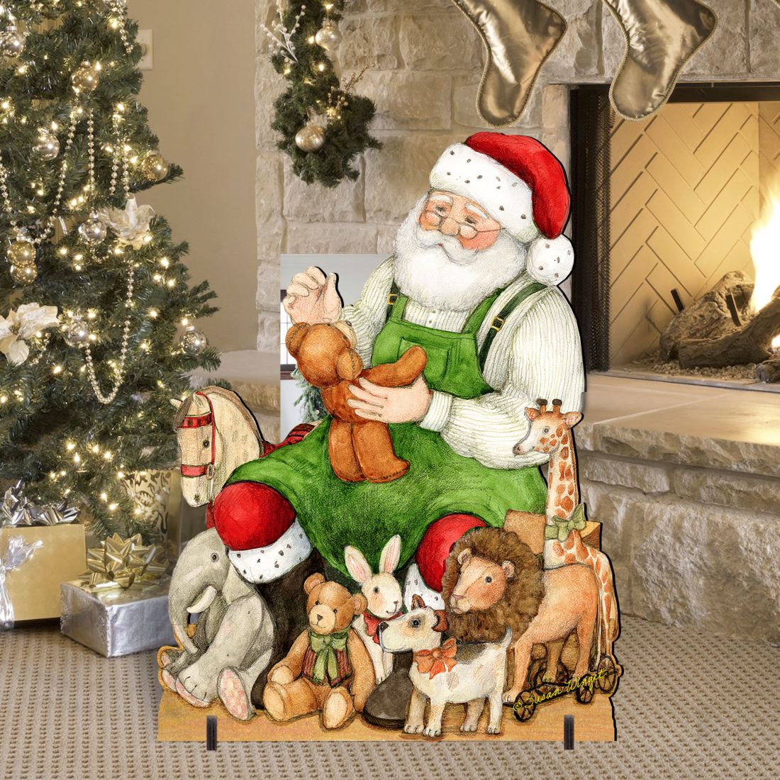 Santa's Workshop Outdoor Yard Decor