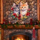 Kittens Holiday Front Door Art