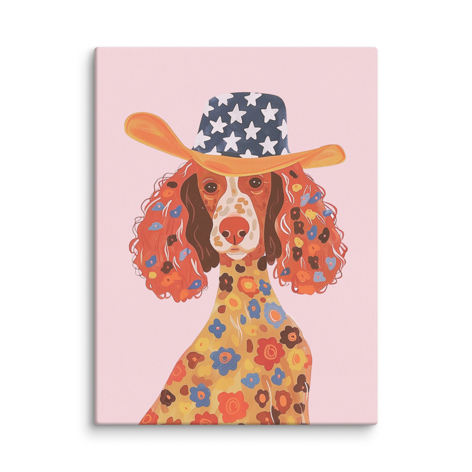 Miss Fancy Hat - Dog Wall Art