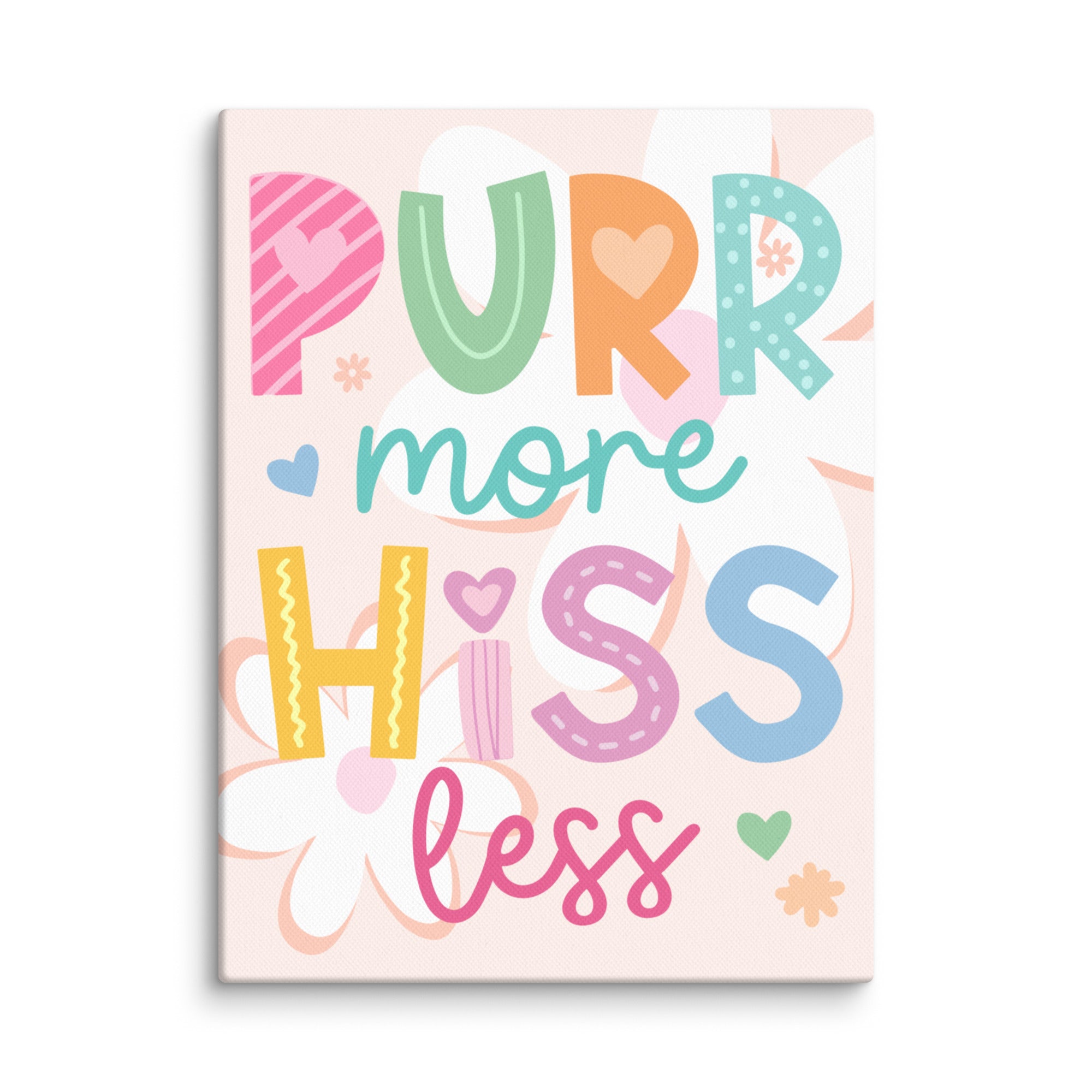 Purr More, Hiss Less Cat Wall Art