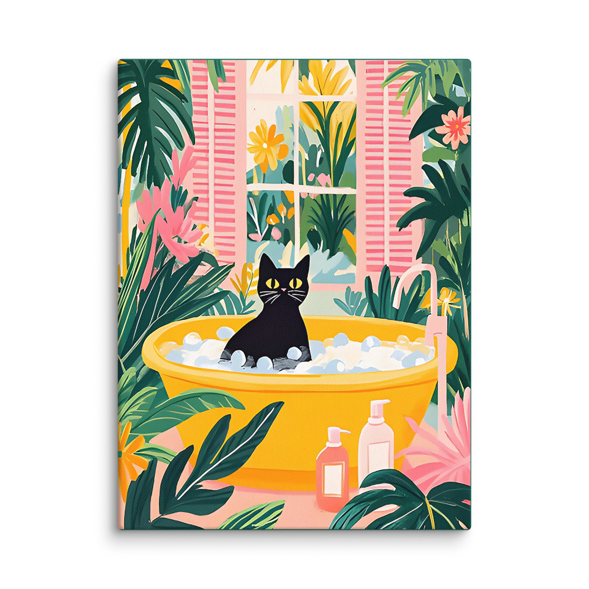 Bubble Bath Kitty Wall Art