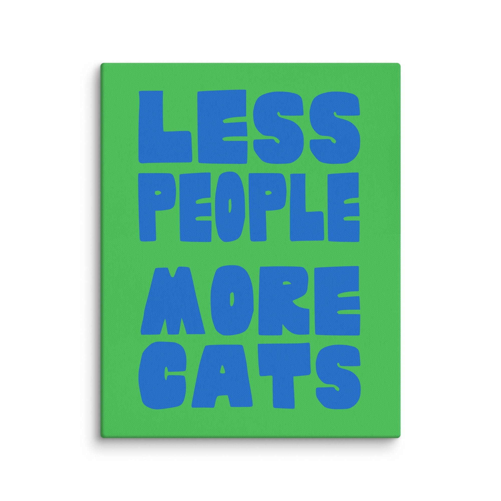 Less People, More Cats Wall Art