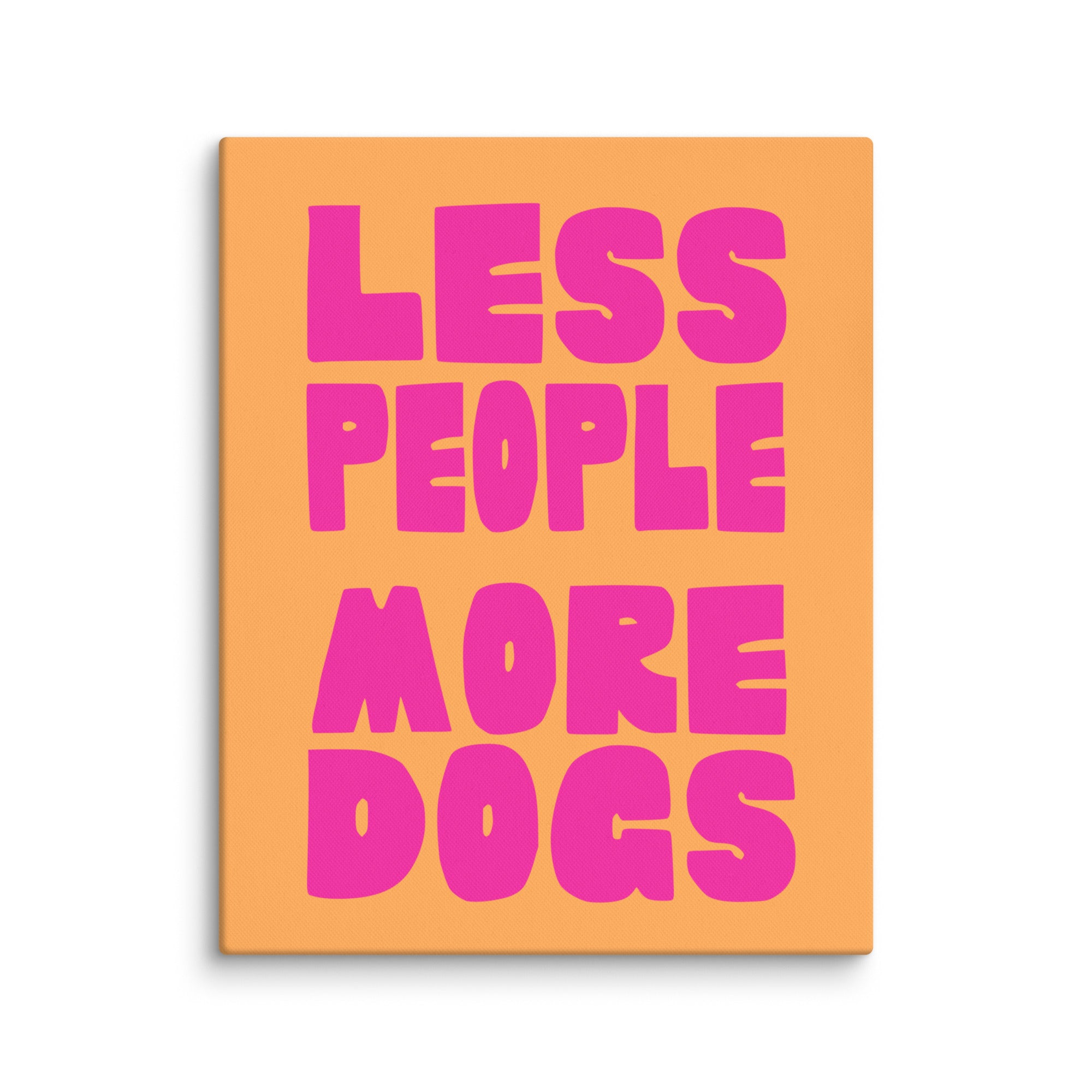 Less People, More Dogs Wall Art