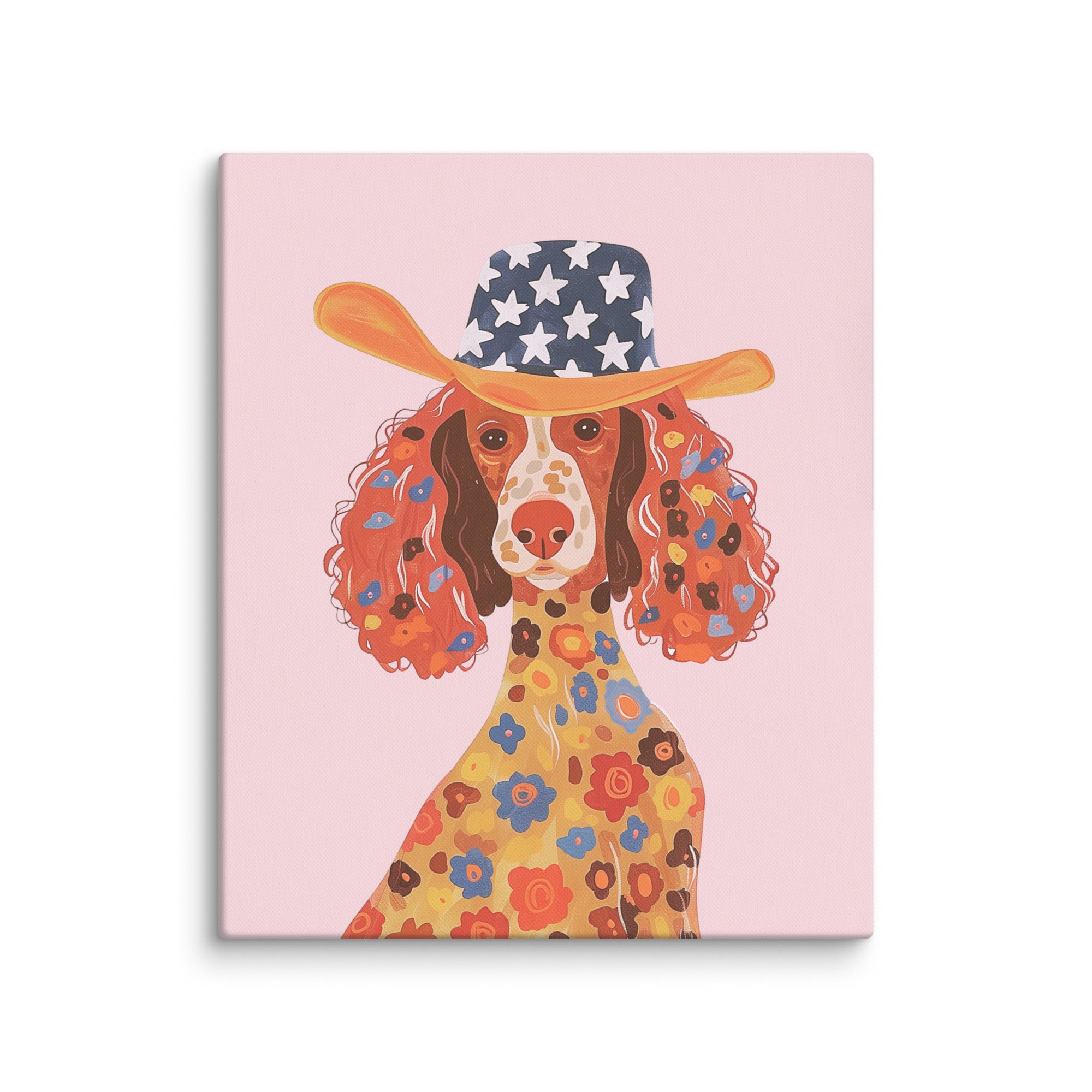 Miss Fancy Hat - Dog Wall Art
