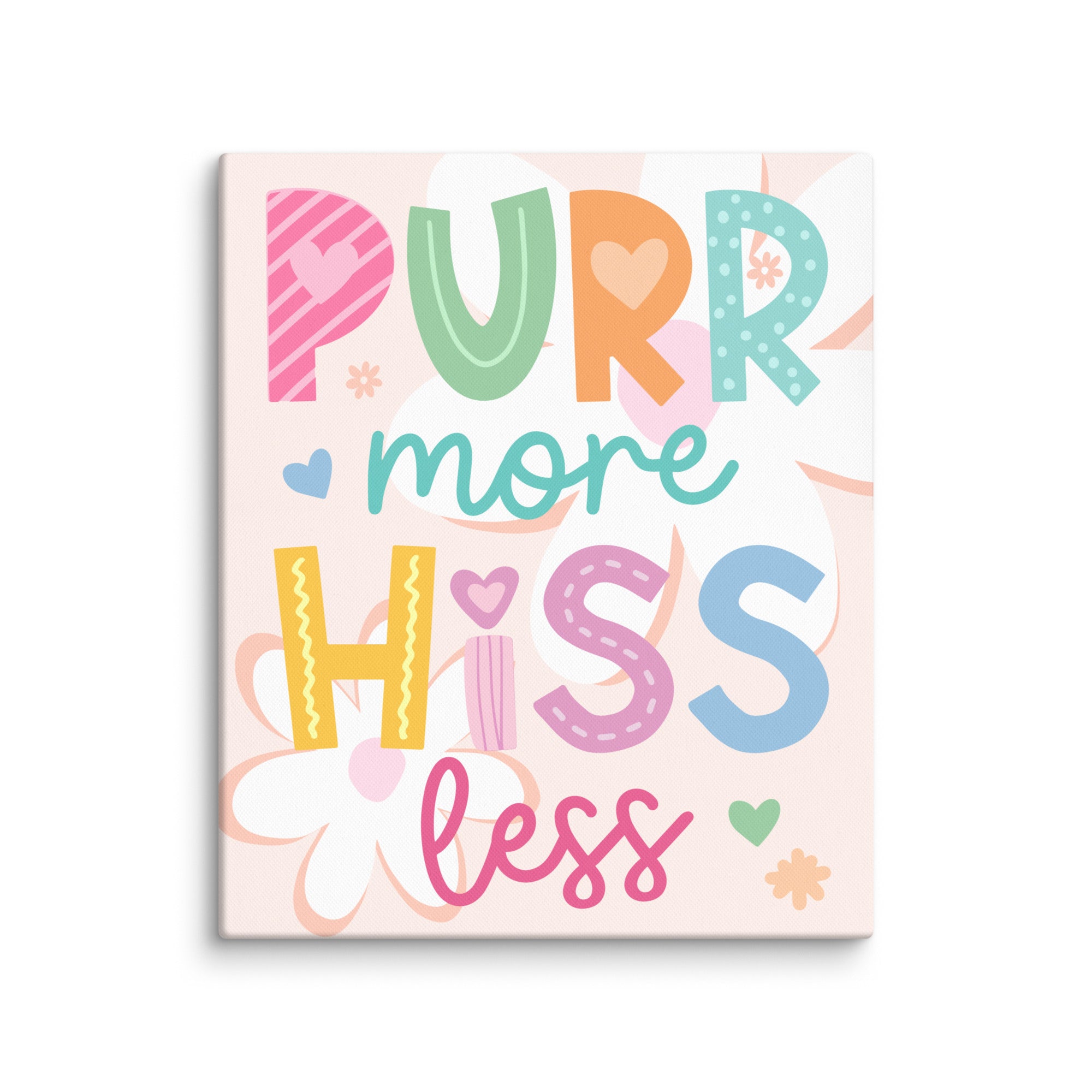 Purr More, Hiss Less Cat Wall Art