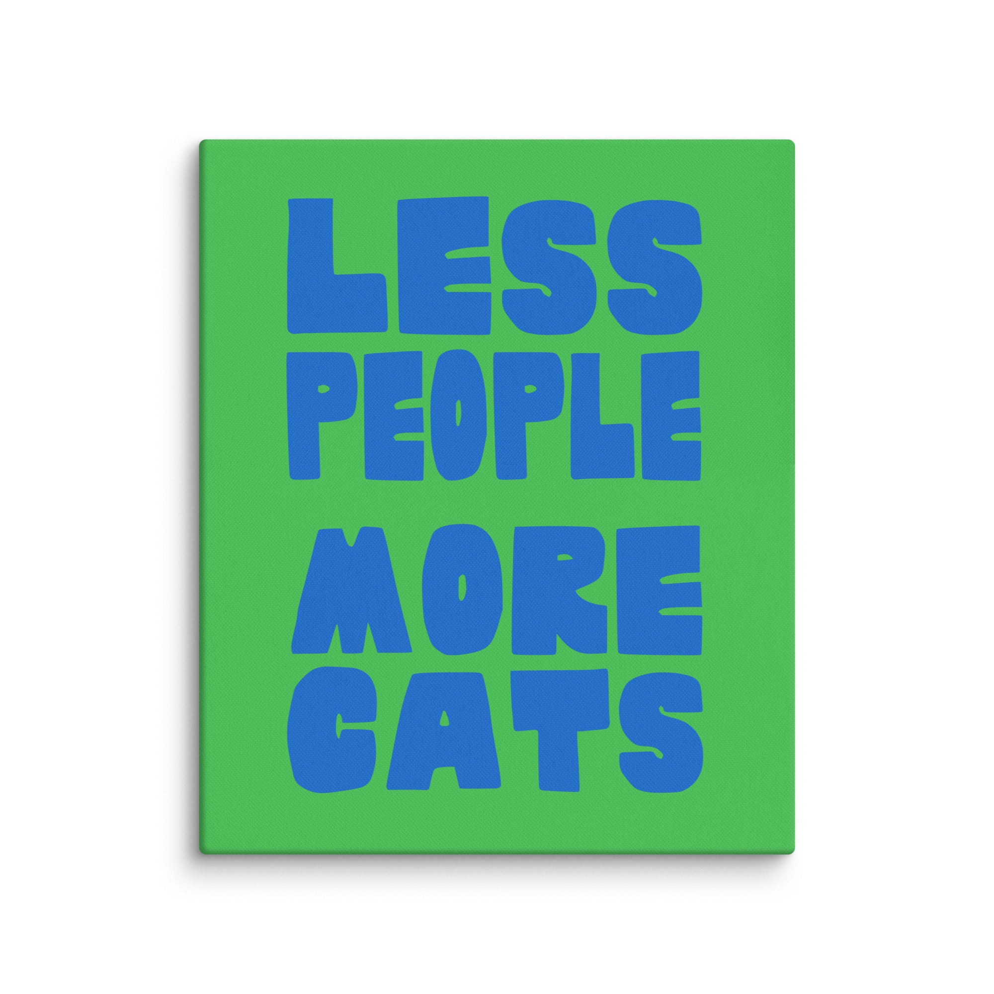 Less People, More Cats Wall Art