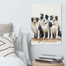 Custom Pet and Human Portrait on Canvas - Modern Illustration and Watercolor Style