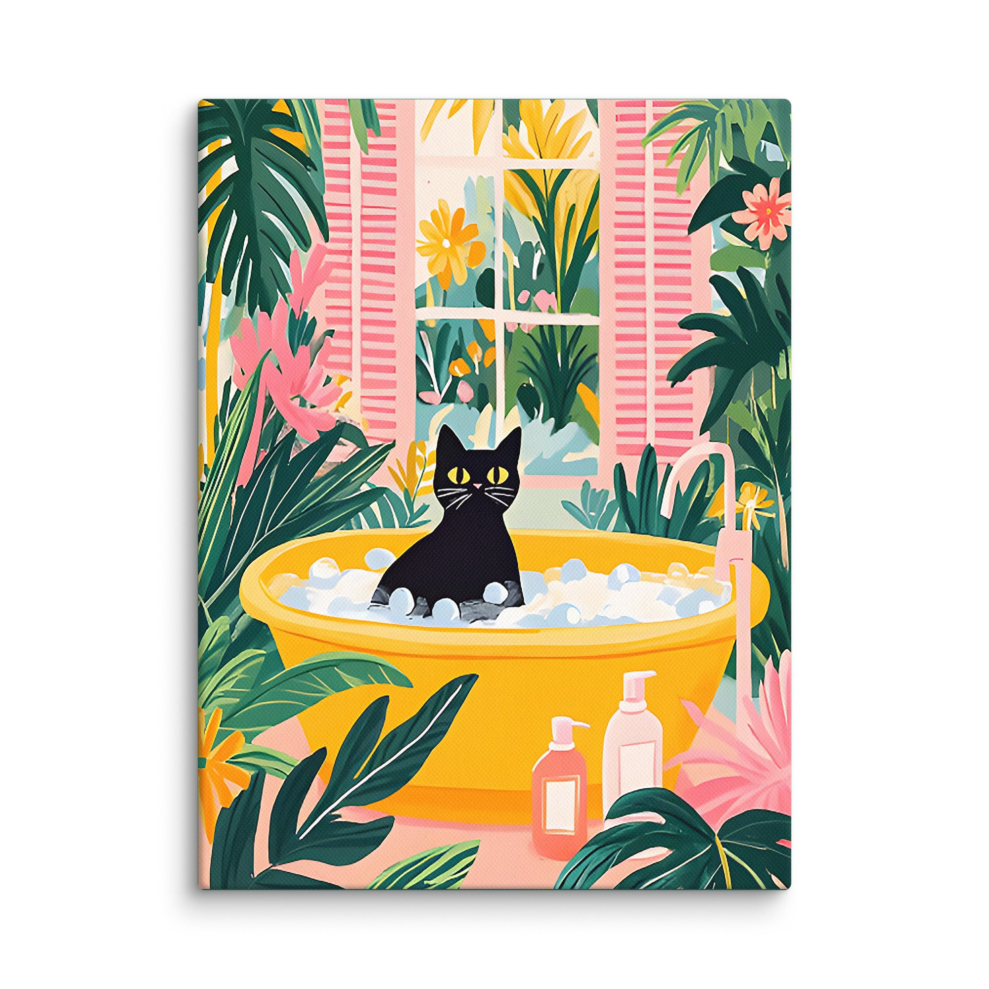Bubble Bath Kitty Wall Art