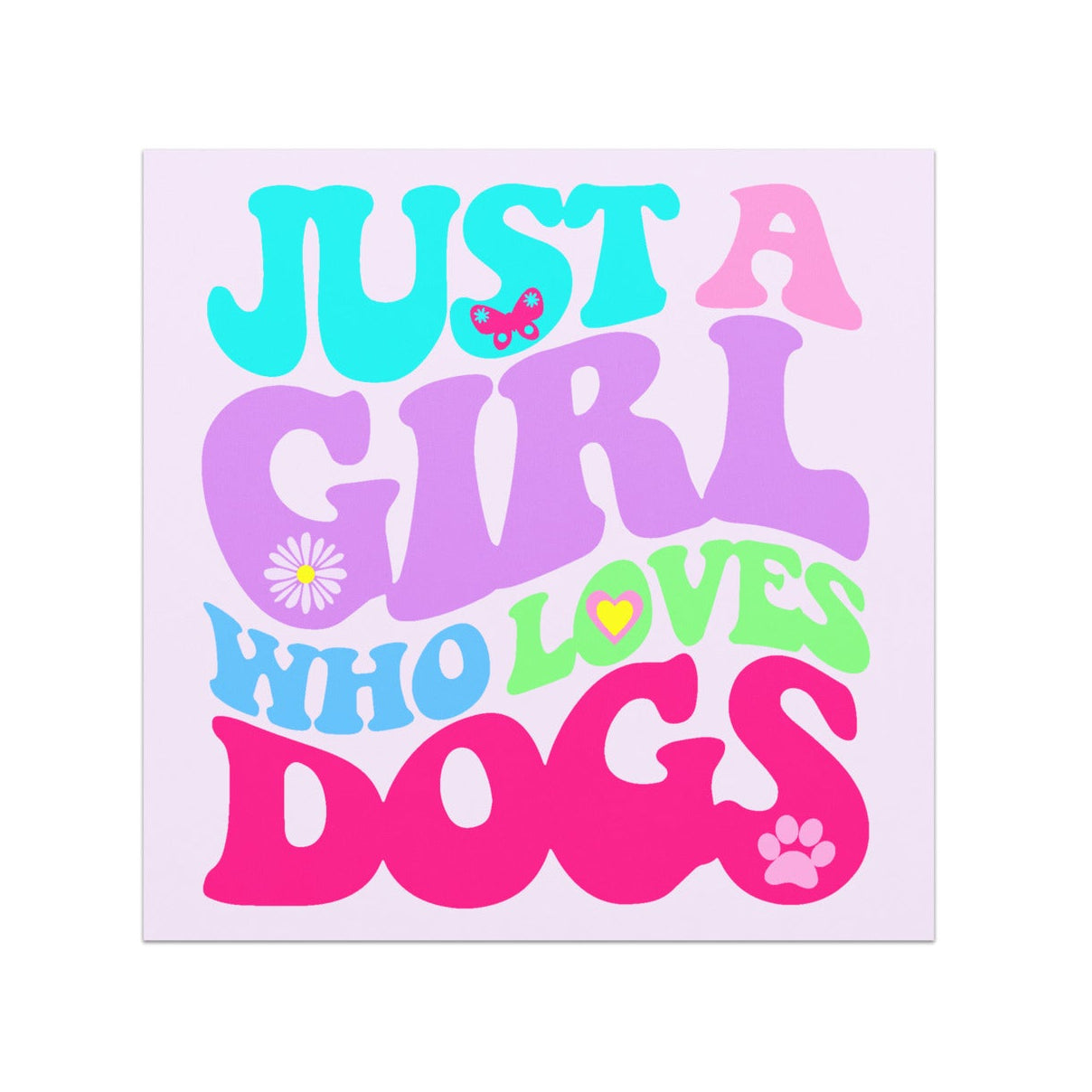 Just a Girl who Loves Dogs Car Magnet