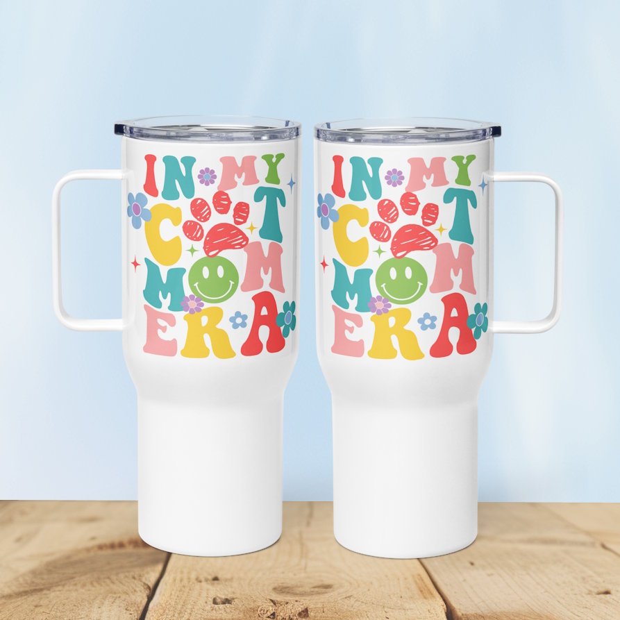 In My Cat Mom Era Travel Mug