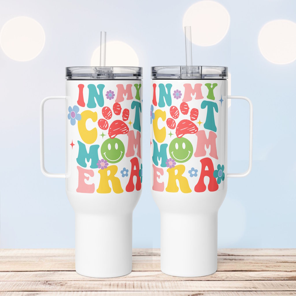In My Cat Mom Era Travel Mug