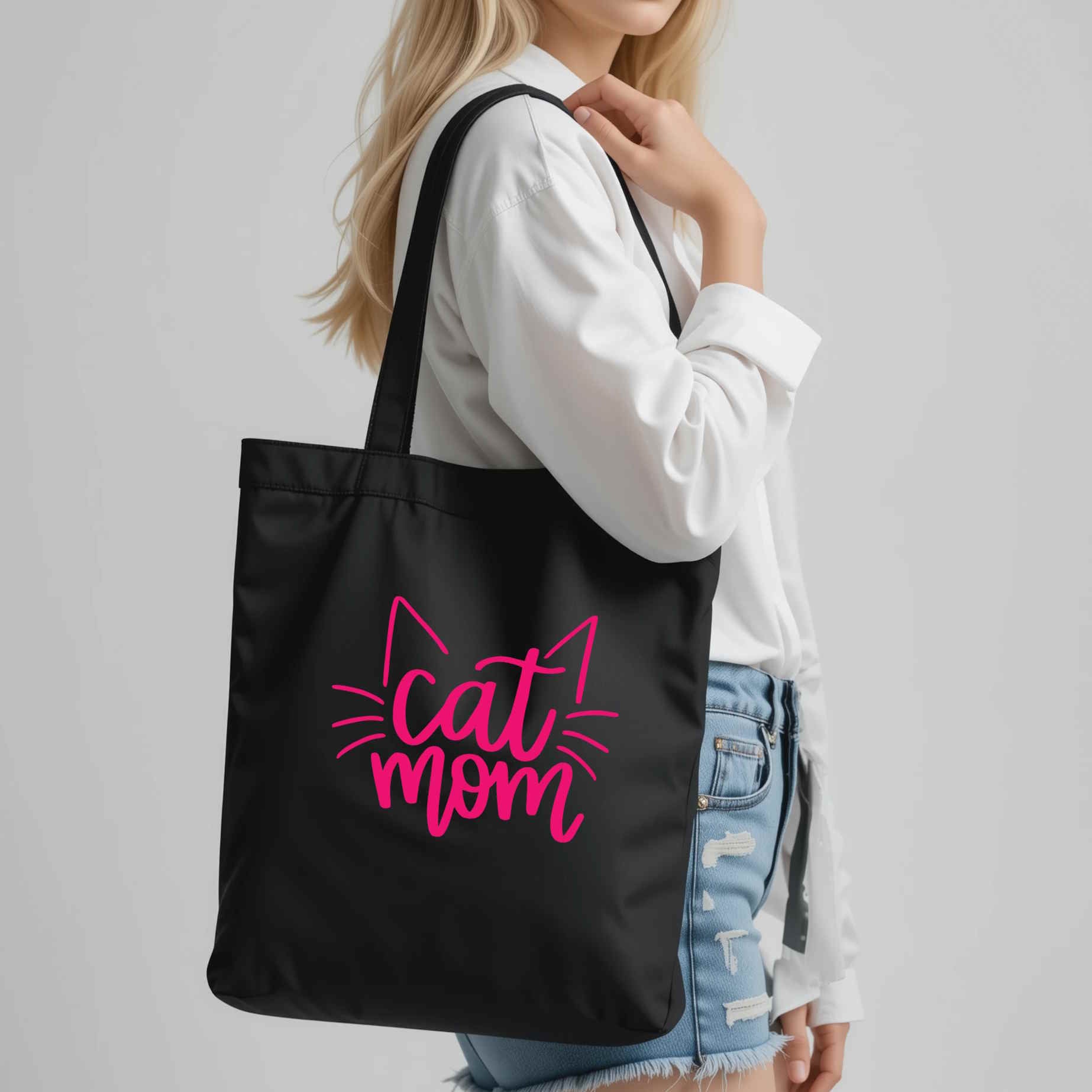 Cat Mom Eco-friendly Tote Bag