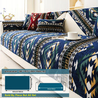 Boho Couch Cover - Chic Snow Chenille Sofa Slipcover