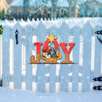 JOY Nativity & Star of Bethlehem Door Hanger