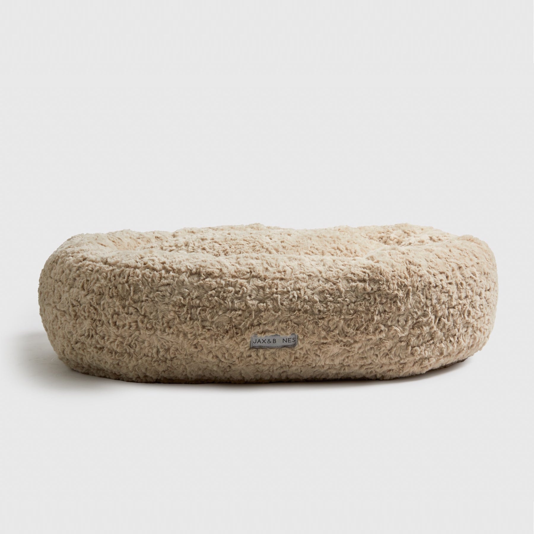Butterscotch Cloud Donut Dog Bed by Jax & Bones