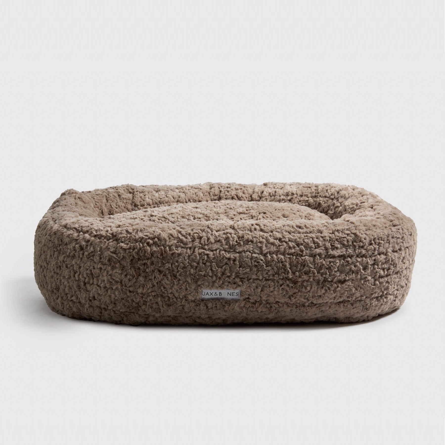 Mocha Cloud Donut Dog Bed by Jax & Bones