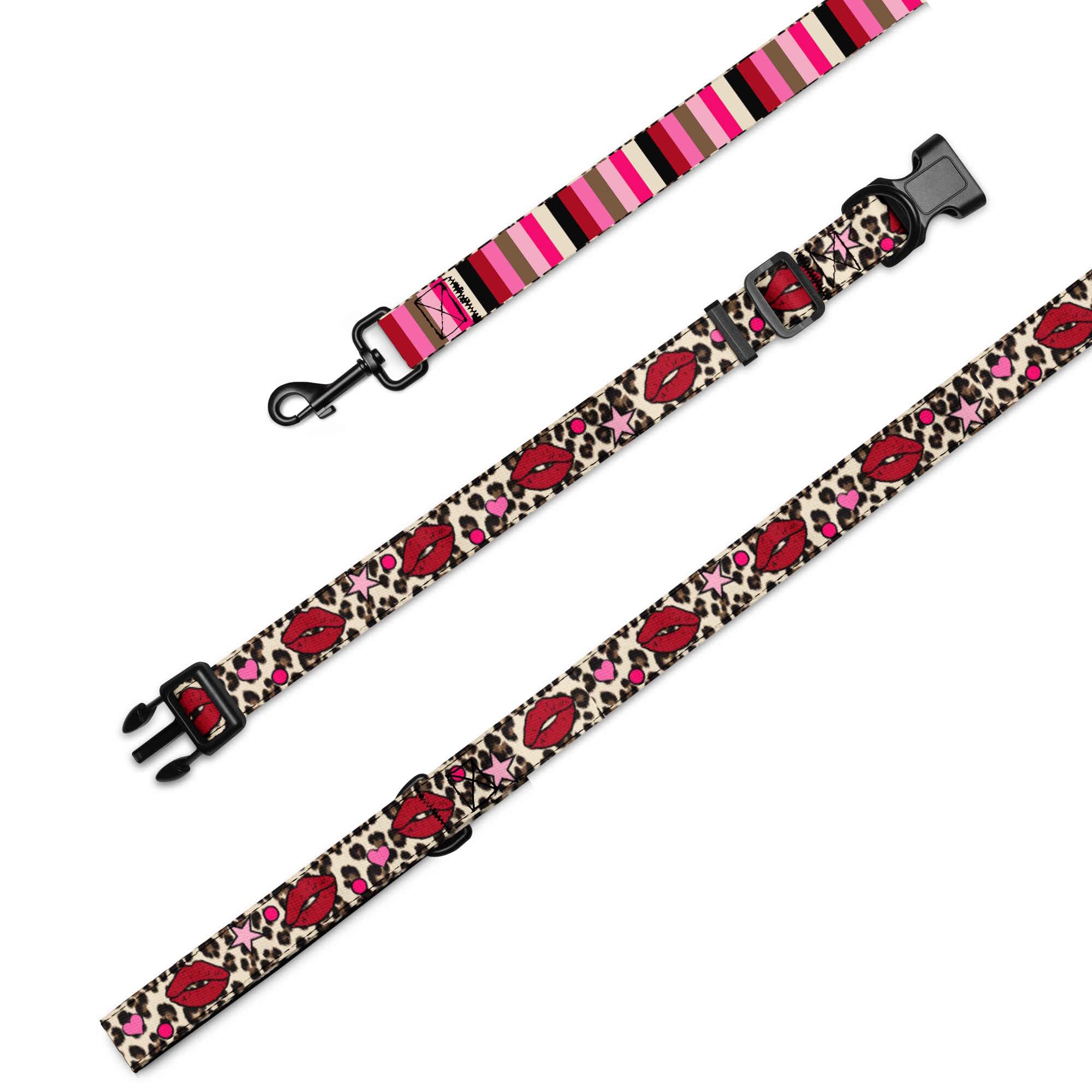 Kisses Dog Collar & Leash