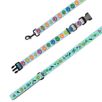 Smiley Faces Dog Collar & Leash
