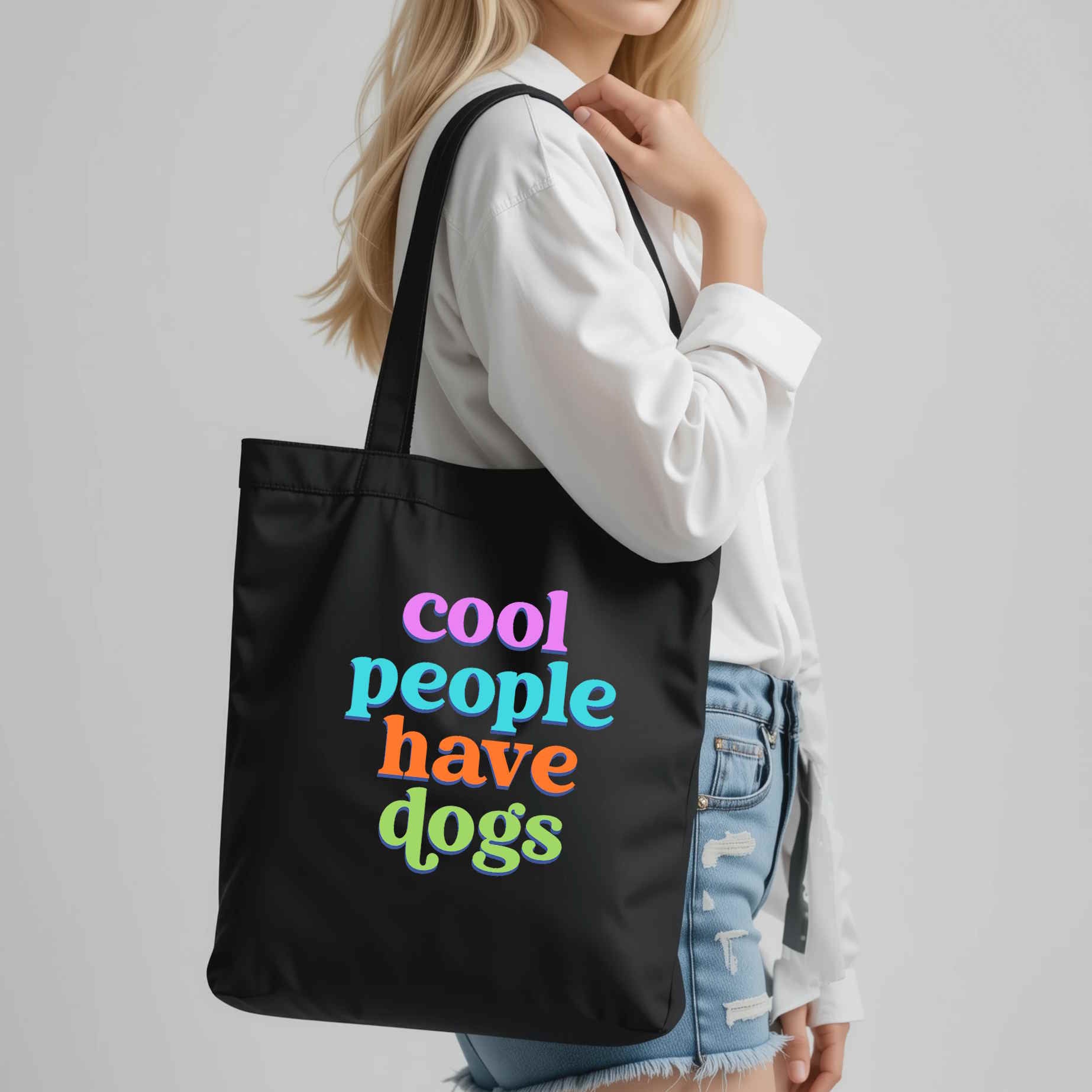 Cool People Have Dogs Eco-friendly Tote Bag