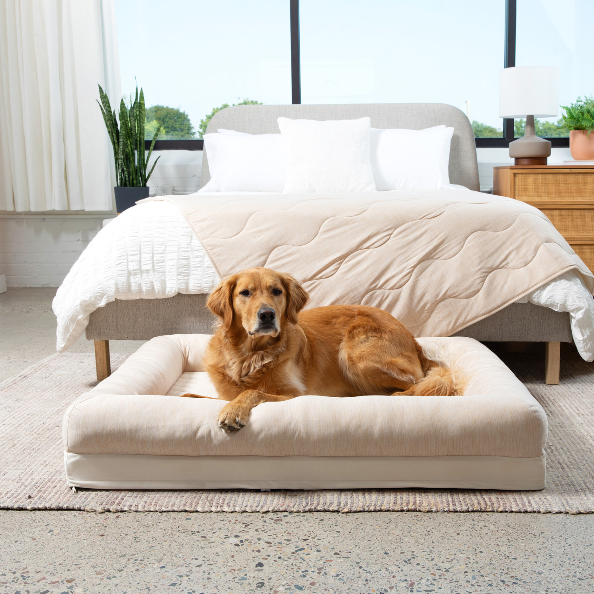 PupChill™ Cooling 4-Bolster Dog Bed