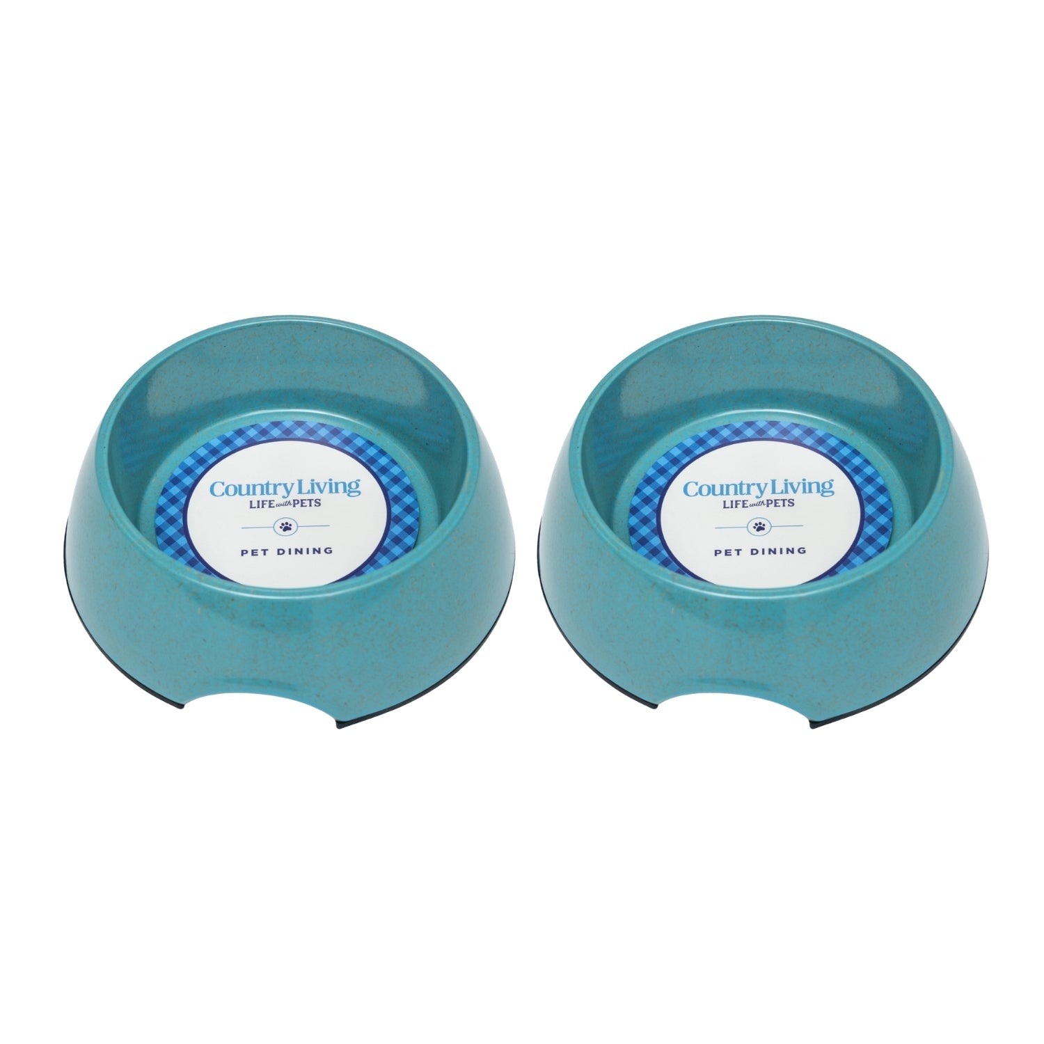 Eco-friendly Dog Bowl Set - Teal Blue