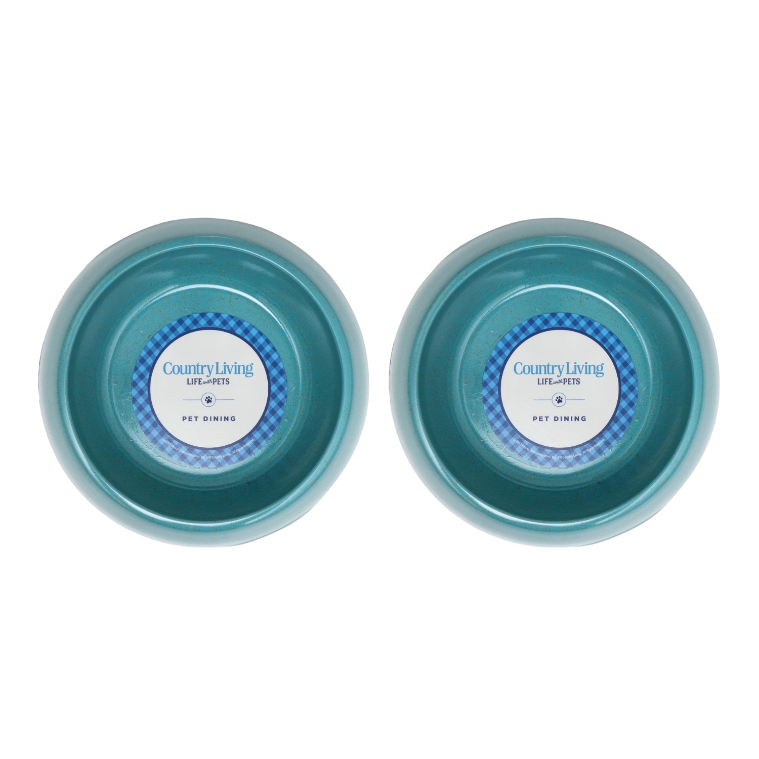 Eco-friendly Dog Bowl Set - Teal Blue