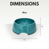 Eco-friendly Dog Bowl Set - Teal Blue