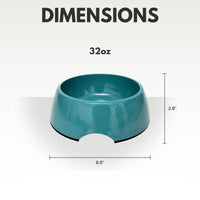 Eco-friendly Dog Bowl Set - Teal Blue