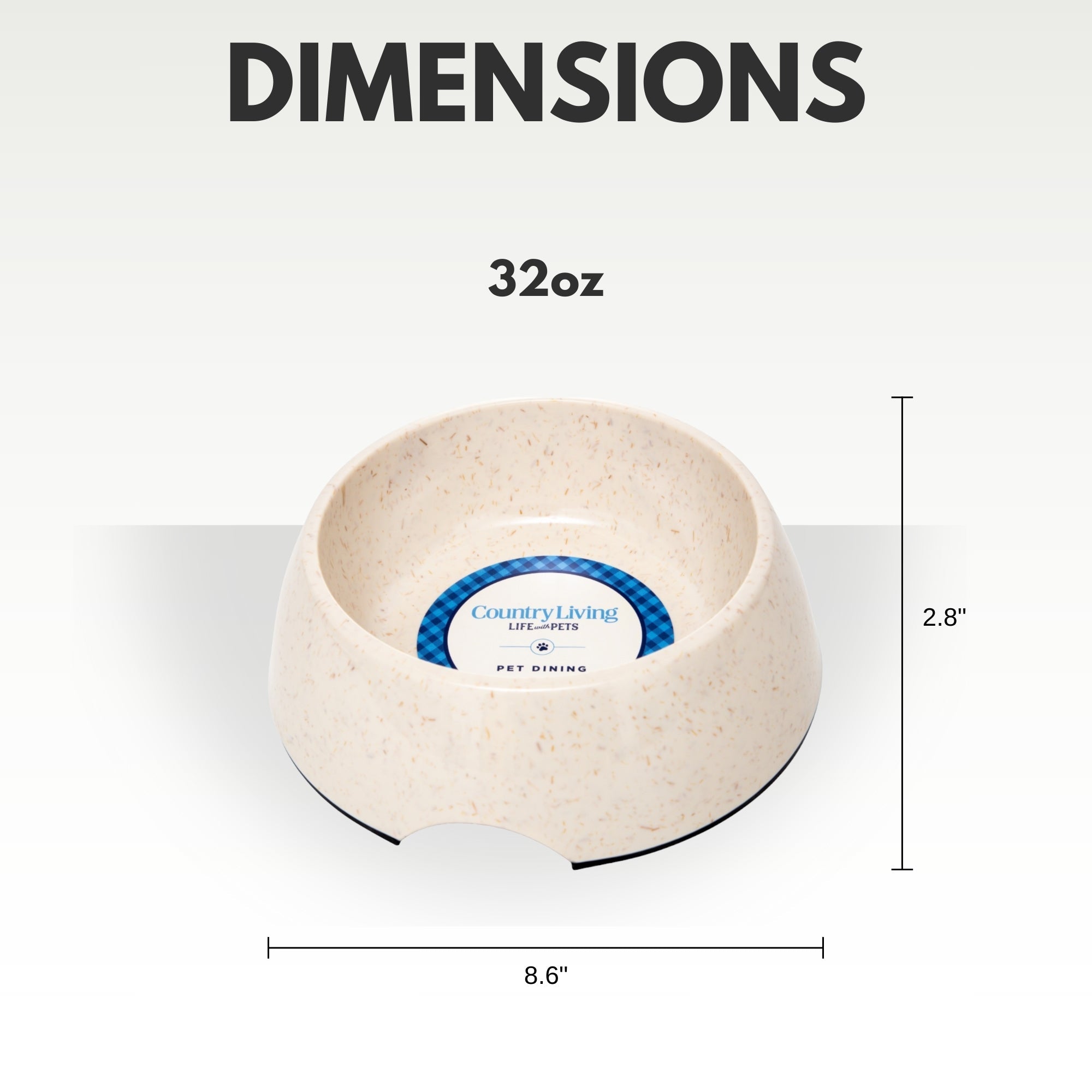 Eco-friendly Dog Bowl Set - White Swan