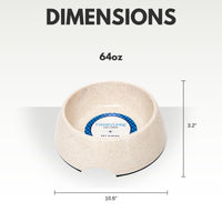 Eco-friendly Dog Bowl Set - White Swan