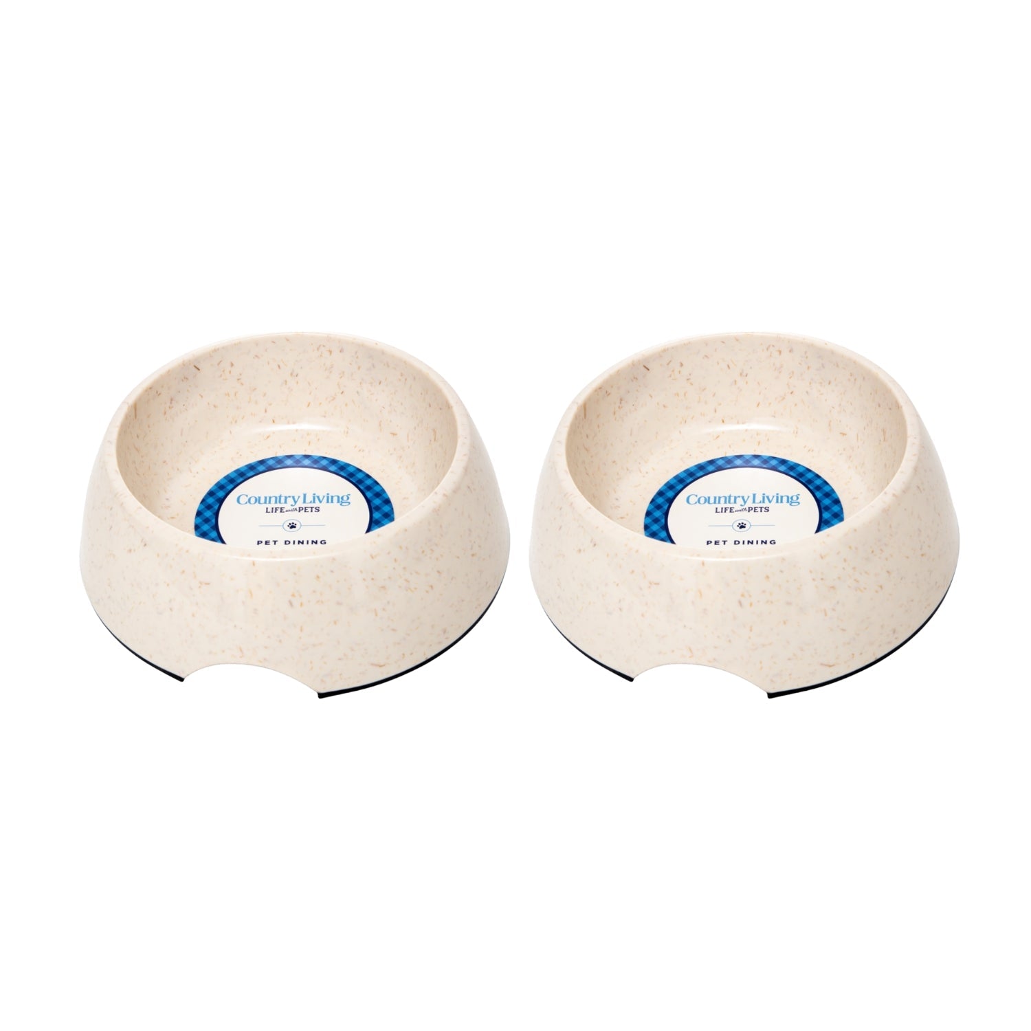 Eco-friendly Dog Bowl Set - White Swan